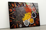 Spices Tempered Glass Wall Art