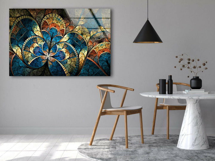 Abstract Flower Tempered Glass Wall Art - MyPhotoStation