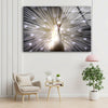 White Peacock Tempered Glass Wall Art