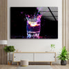 Cocktail Drink Tempered Glass Wall Art