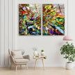 Colorful Stained Abstract Tempered Glass Wall Art