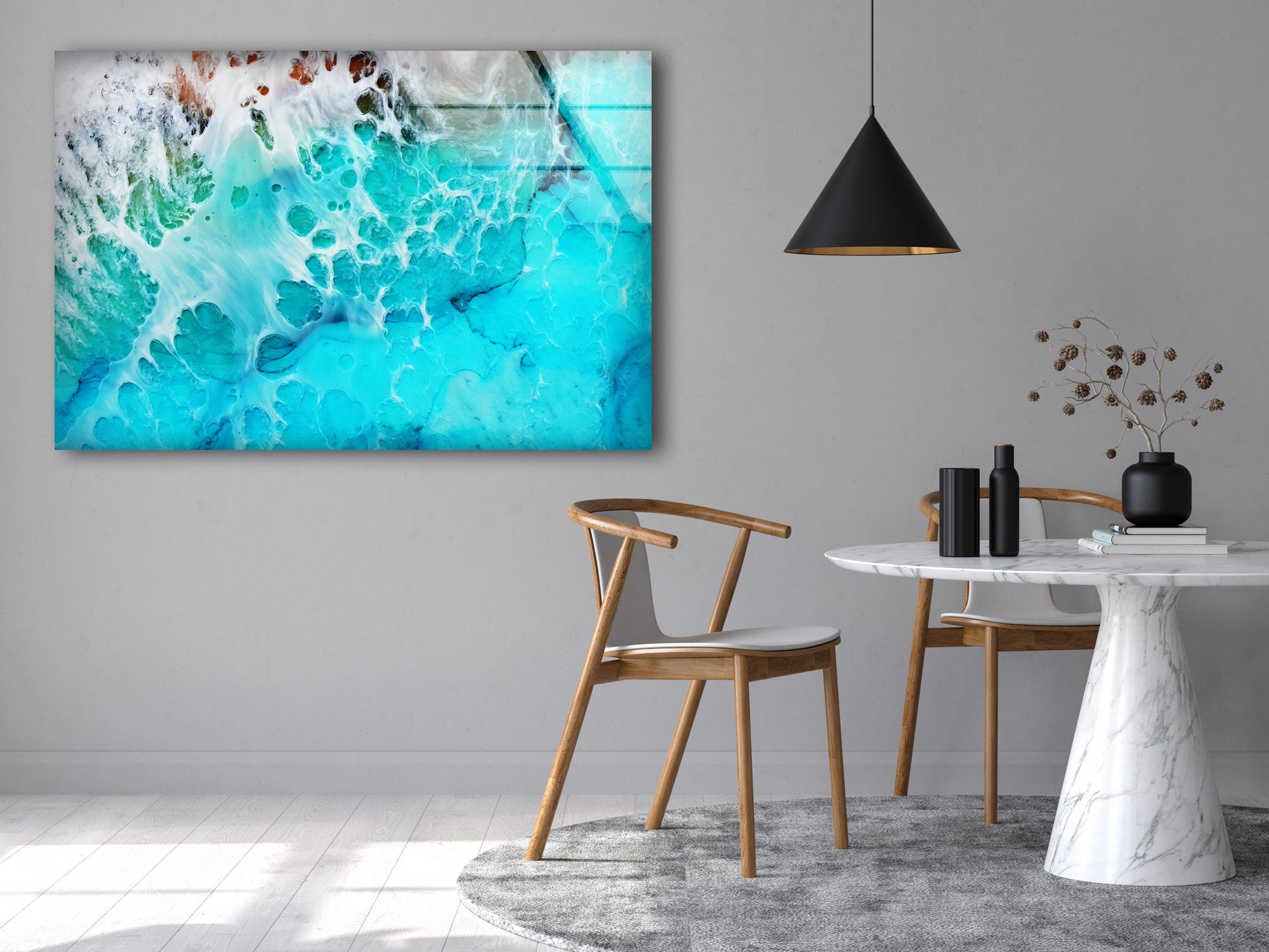 Cliff Tempered Glass Wall Art