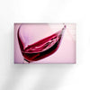 Red Wine Kitchen Decor Tempered Glass Wall Art