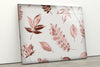 Rose Gold Leaves Tempered Glass Wall Art