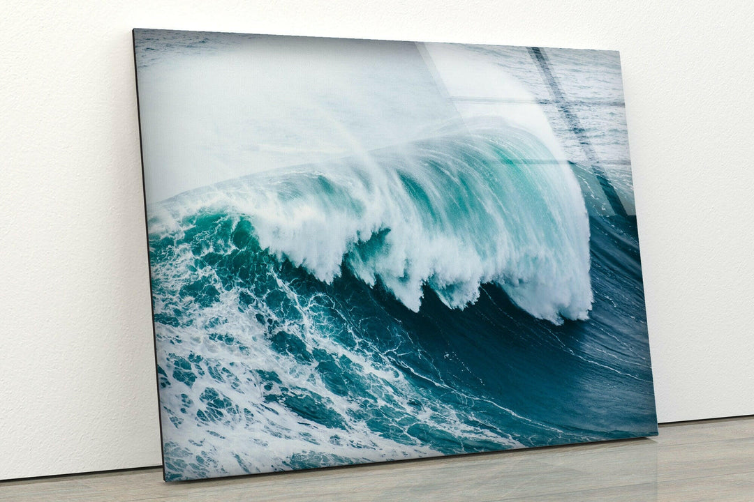 Ocean Waves Glass Wall Art 