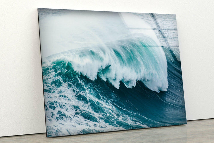 Ocean Waves Glass Wall Art 