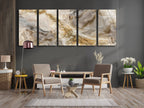 Modern Marble Panoramic Tempered Glass Wall Art