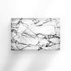 White Marble Tempered Glass Wall Art