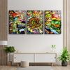 Colorful Stained Abstract Tempered Glass Wall Art