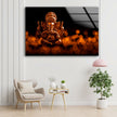 Lord Ganesha Tempered Glass Wall Art