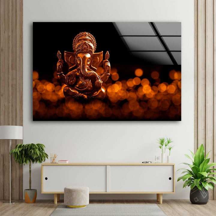 Lord Ganesha Glass Wall Pictures | Artistic Wall Decor