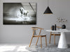 White Horse Tempered Glass Wall Art