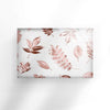 Rose Gold Leaves Tempered Glass Wall Art