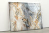 White Marble Abstract Tempered Glass Wall Art
