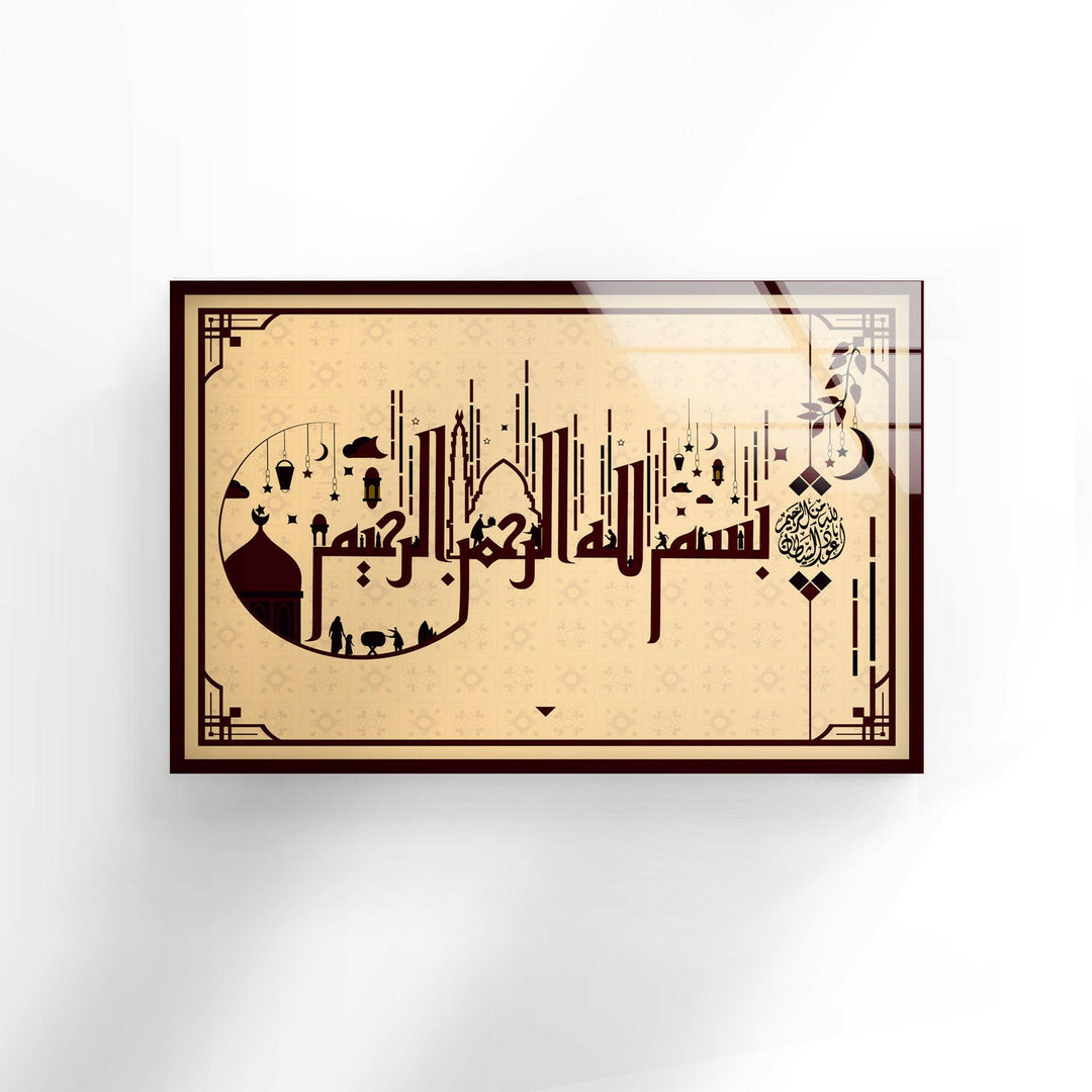 Calligraphy Style Design Glass Photos | Glass Wall Art & Decor