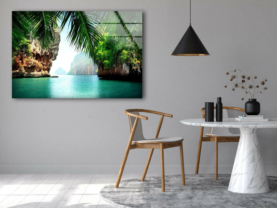 Thailändische Insel Ko Phi Phi Lee Glaswandkunst