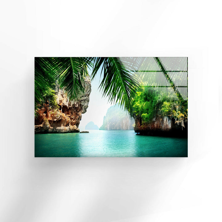 Thailändische Insel Ko Phi Phi Lee Glaswandkunst