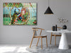 Peacock Tempered Glass Wall Art