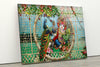 Peacock Tempered Glass Wall Art