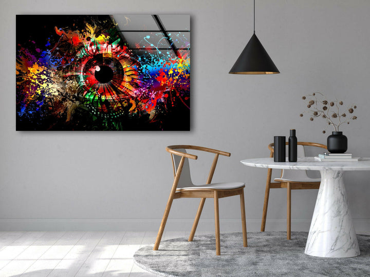 Coole abstrakte Augenglas-Wandkunst