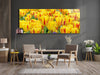 Yellow Tulips Tempered Glass Wall Art
