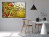 Mosaic Brick Abstract Tempered Glass Wall Art