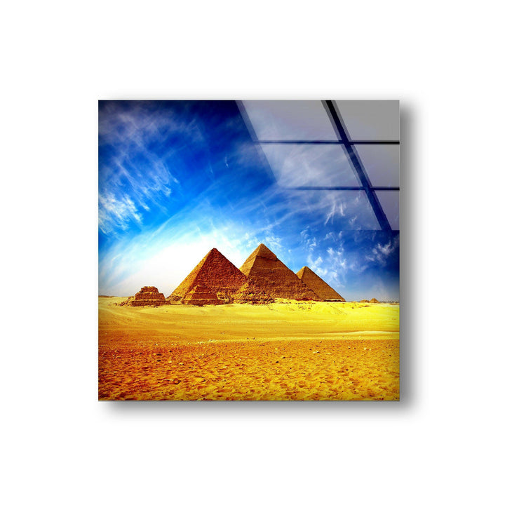 Giza pyramid photo print bringing the mystique of Egyptian civilization to your space.
