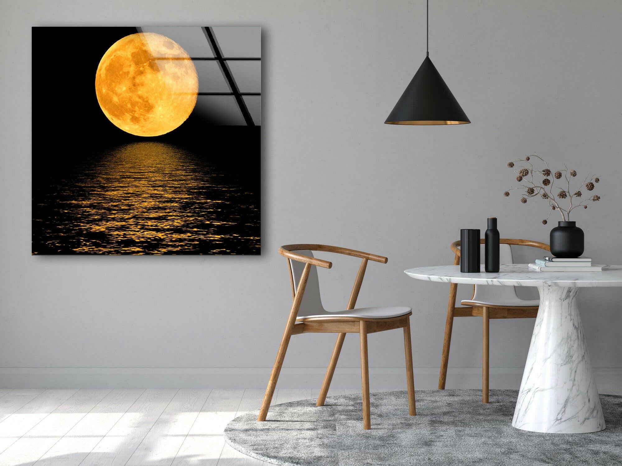 Moonlight Tempered Glass Wall Art