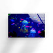 Aquarium Jellyfish Tempered Glass Wall Art
