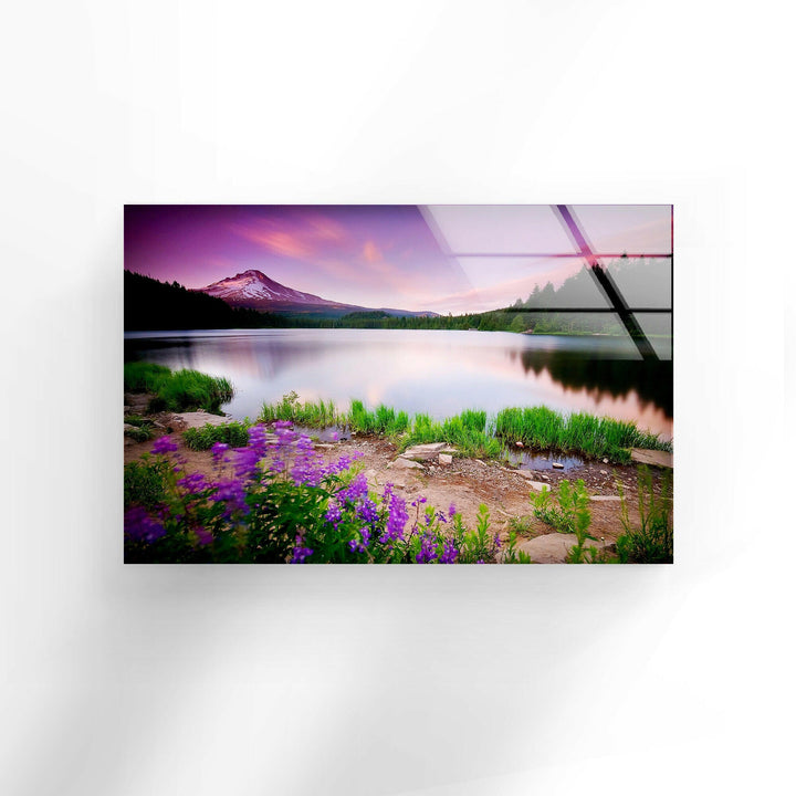 Elegant nature paintings for sale showcasing lush greenery, majestic mountains, and peaceful rivers

