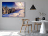 Snowy Mountain Tempered Glass Wall Art