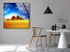 Egyptian Pyramids Tempered Glass Wall Art