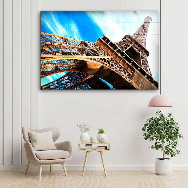 Eiffel Tower Glass Wall Art,   glass wall decor, glass wall art decor