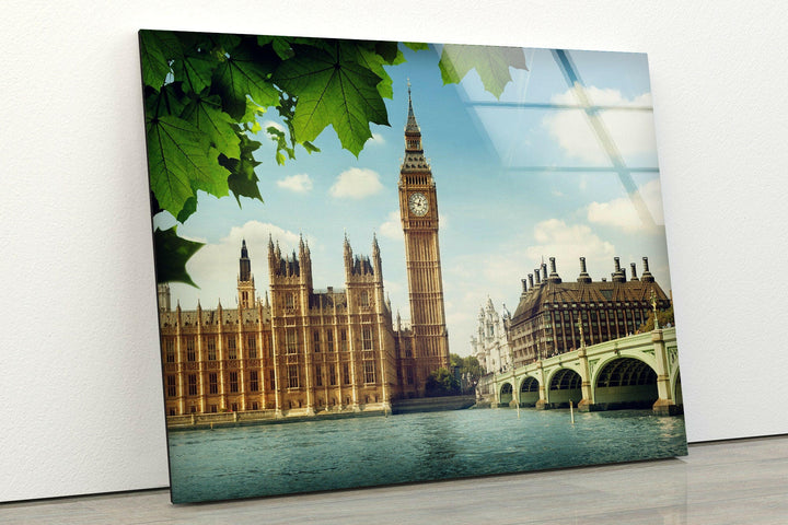 London Big Ben Glass Wall Art, photo print on glass, prints on glass wall art