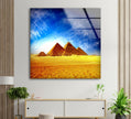 Egyptian Pyramids Tempered Glass Wall Art