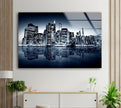 New York City Downtown Tempered Glass Wall Art