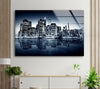 New York City Downtown Tempered Glass Wall Art
