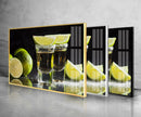 Tequila Shots and Cocktails Tempered Glass Wall Art