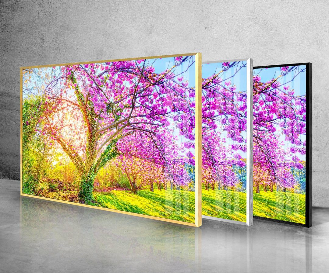 Cherry Blossom Glass Wall Art art glass wall art, glass wall art pictures