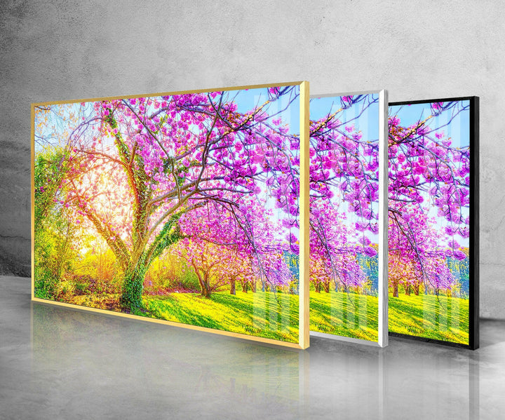 Cherry Blossom Glass Wall Art art glass wall art, glass wall art pictures