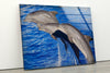 Dolphin Tempered Glass Wall Art