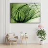 Green Abstract Tempered Glass Wall Art