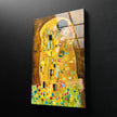 Gustav Klimt The Kiss Tempered Glass Wall Art