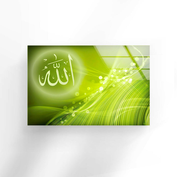 Green Islamic Decor  Glass Wall Art & Decor Ideas