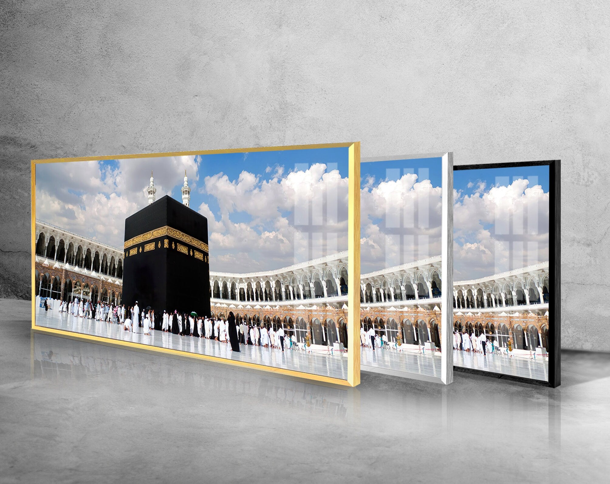 Holy Kaaba In Mecca Tempered Glass Wall Art