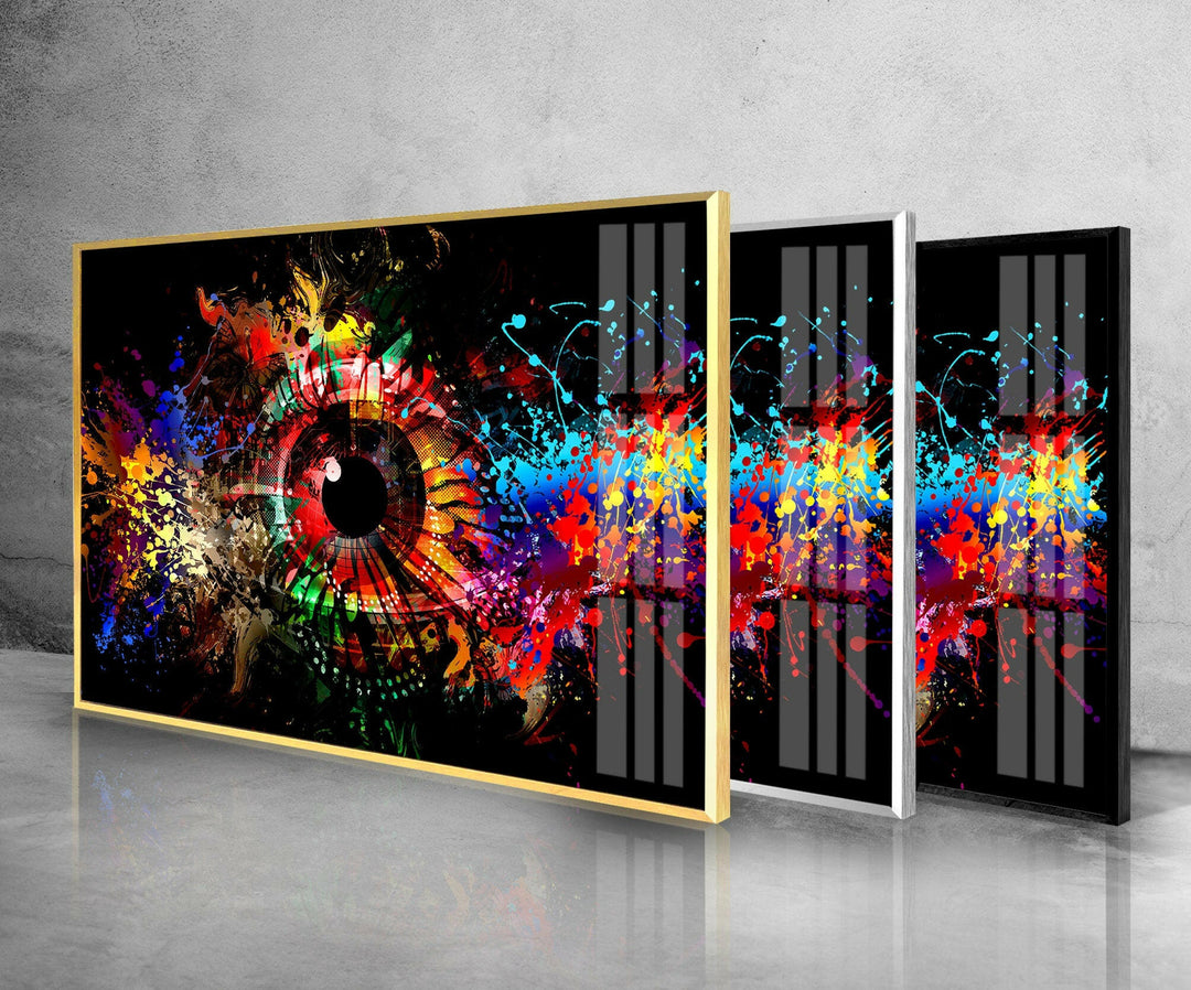 Coole abstrakte Augenglas-Wandkunst