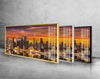 City View Sunset Tempered Glass Wall Art