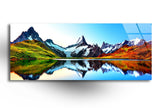 Lake View Tempered Glass Wall Art
