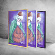 Rumi Mevlana Tempered Glass Wall Art