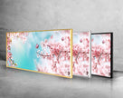 Panoramic Floral Tempered Glass Wall Art